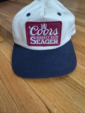Two-Tone Baseball Cap - Cream & Navy